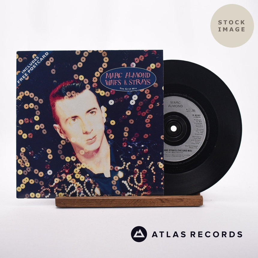 Marc Almond Waifs & Strays 7" Vinyl Record - Sleeve & Record Side-By-Side