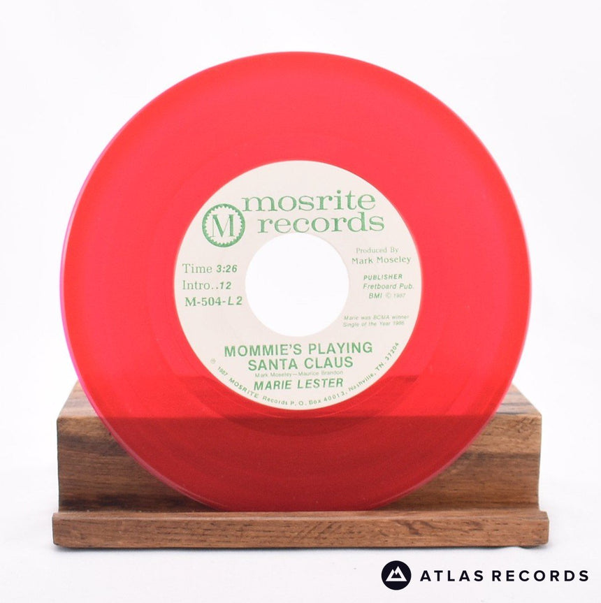 Marie Lester - Mommie's Playing Santa Claus - Red Promo 7" Vinyl Record - VG+
