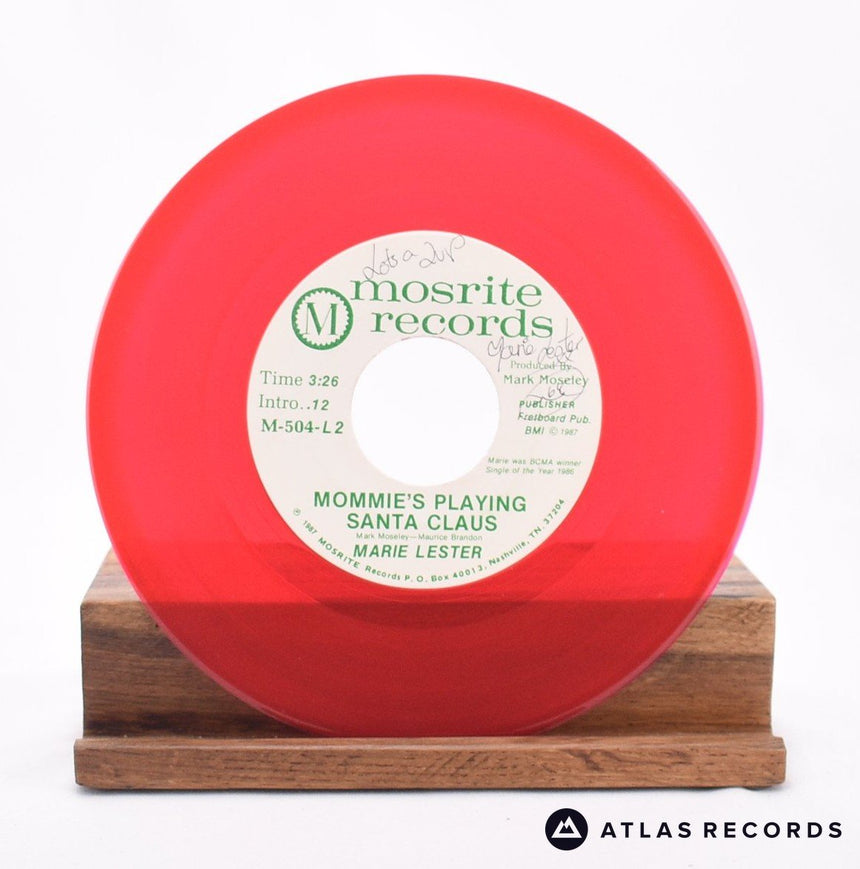 Marie Lester - Mommie's Playing Santa Claus - Red Promo 7" Vinyl Record - VG+