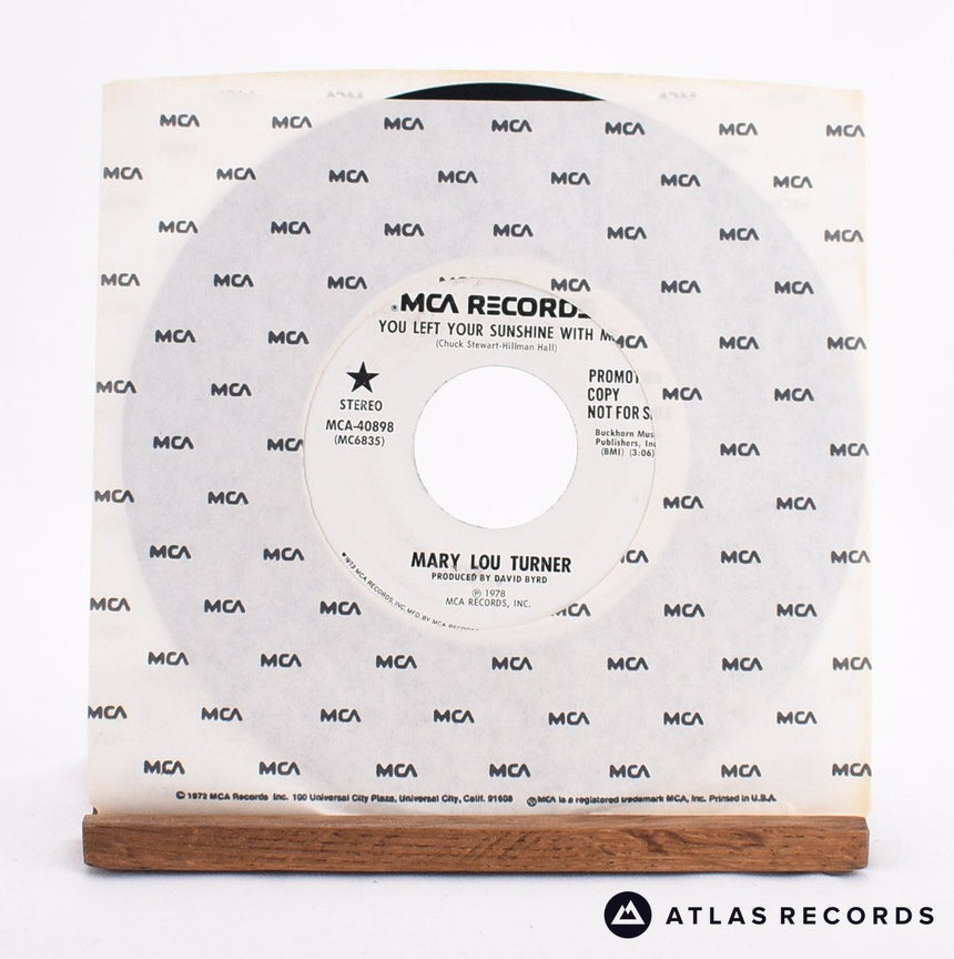 Mary Lou Turner You Left Your Sunshine With Me 7" Vinyl Record - In Sleeve