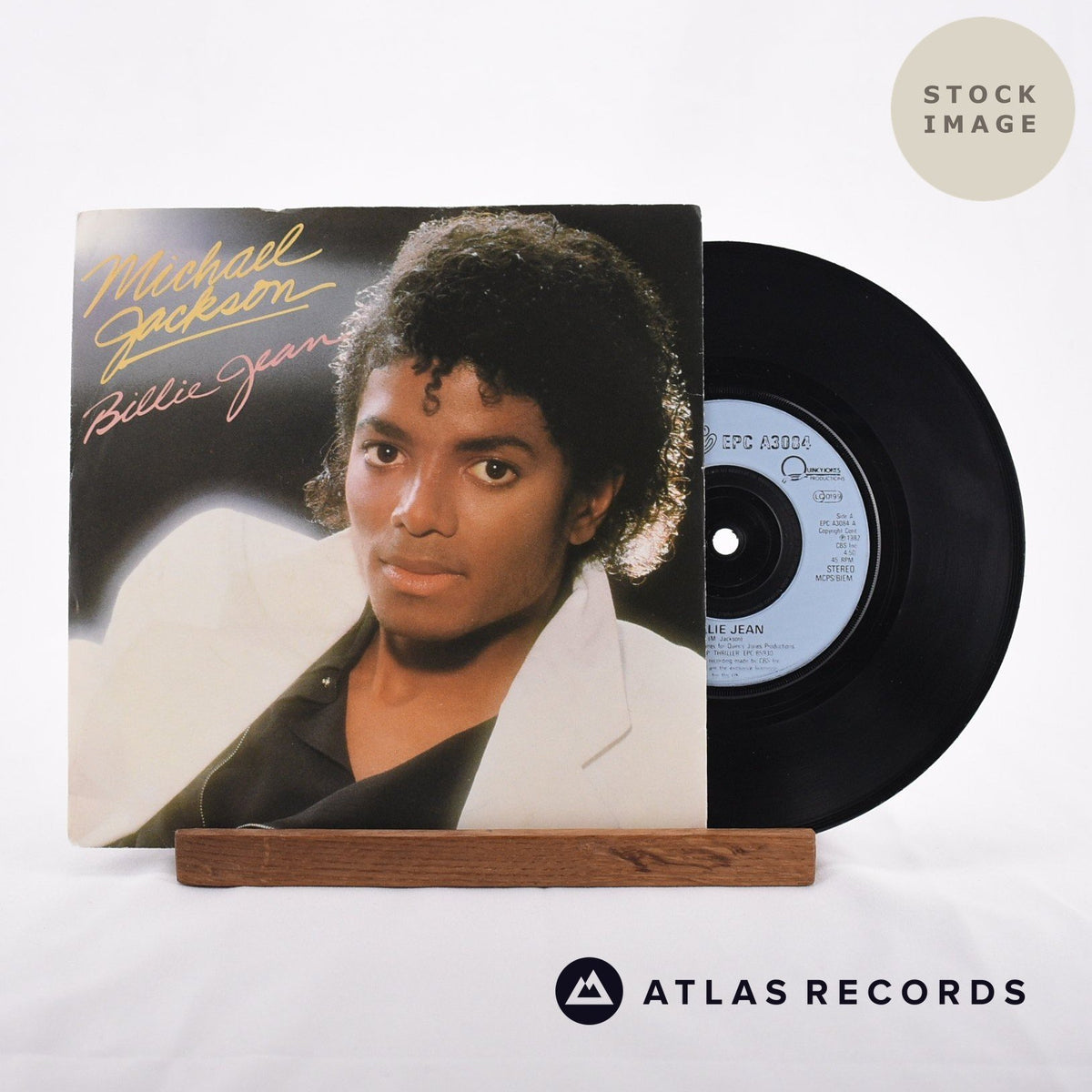 Michael Jackson Billie Jean 7 Vinyl Record And Atlas Records