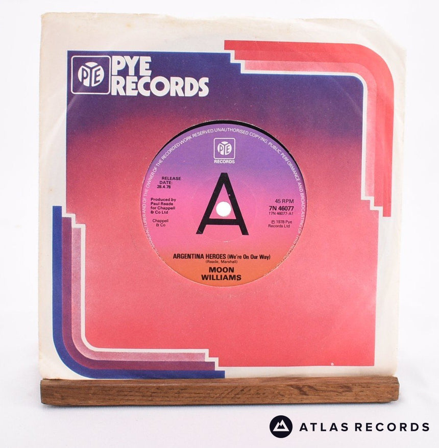 Moon Williams Argentina Heroes (We're On Our Way) 7" Vinyl Record - In Sleeve