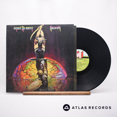 Nazareth Expect No Mercy LP Vinyl Record - Front Cover & Record