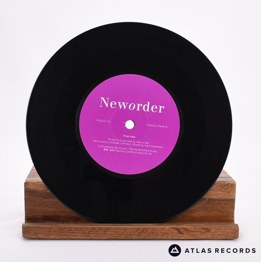 New Order - Fine Time - 7" Vinyl Record - VG+/VG+
