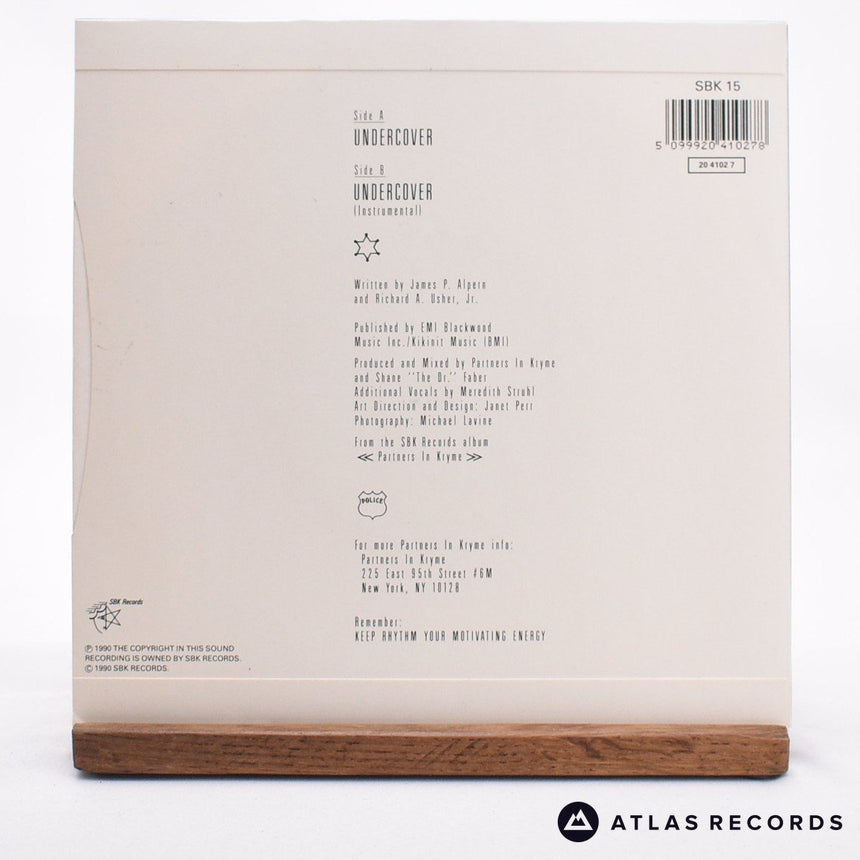 Partners In Kryme - Undercover - 7" Vinyl Record - EX/EX