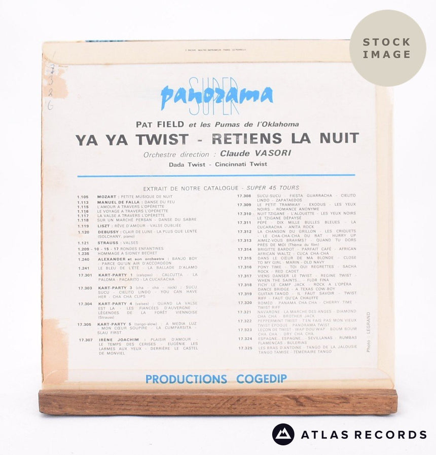 Pat Field Et Les Pumas De L'Oklahoma Ya Ya Twist 7" Vinyl Record - Reverse Of Sleeve