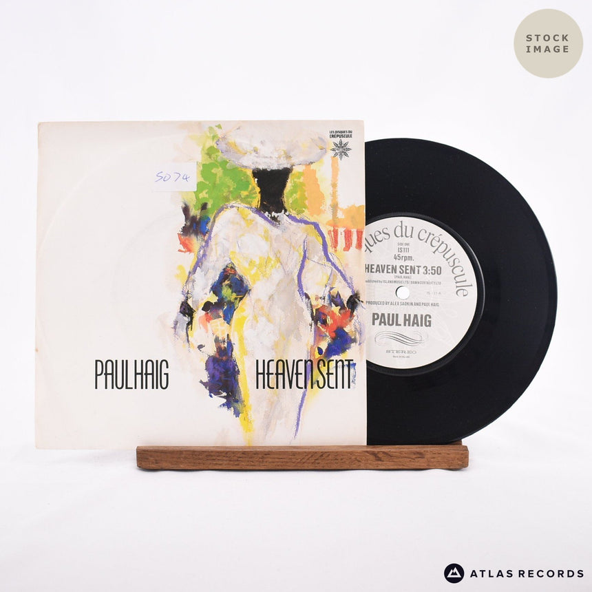 Paul Haig Heaven Sent Vinyl Record - Sleeve & Record Side-By-Side