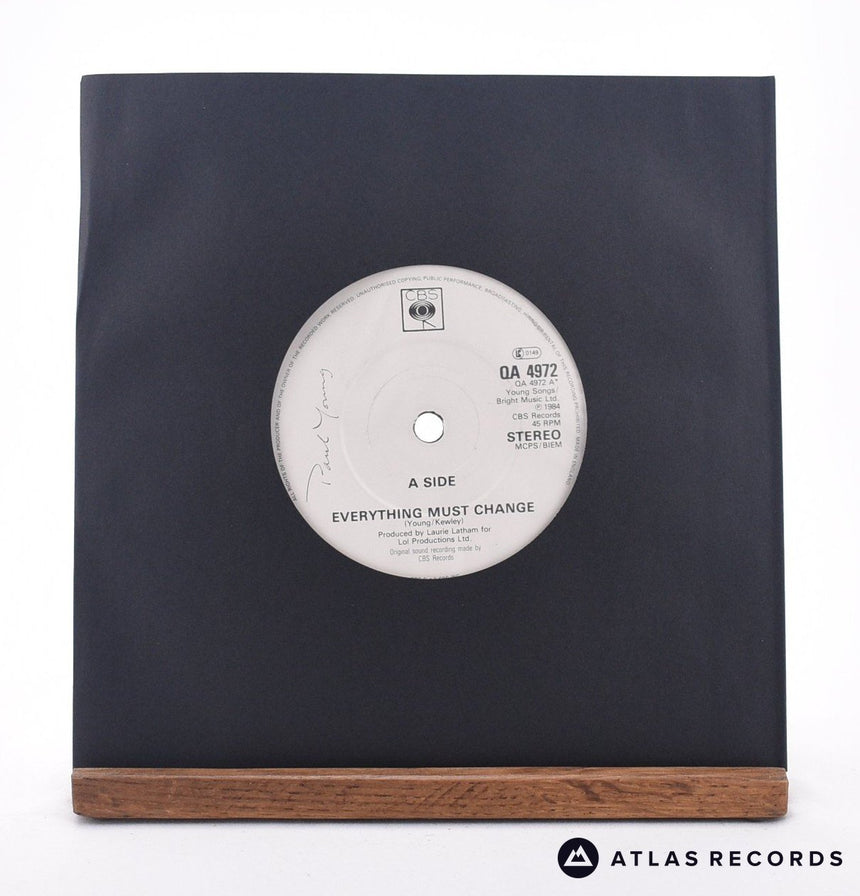 Paul Young Everything Must Change 7" Vinyl Record - In Sleeve