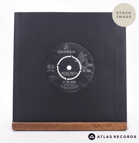 Peter & Gordon True Love Ways 7" Vinyl Record - Reverse Of Sleeve
