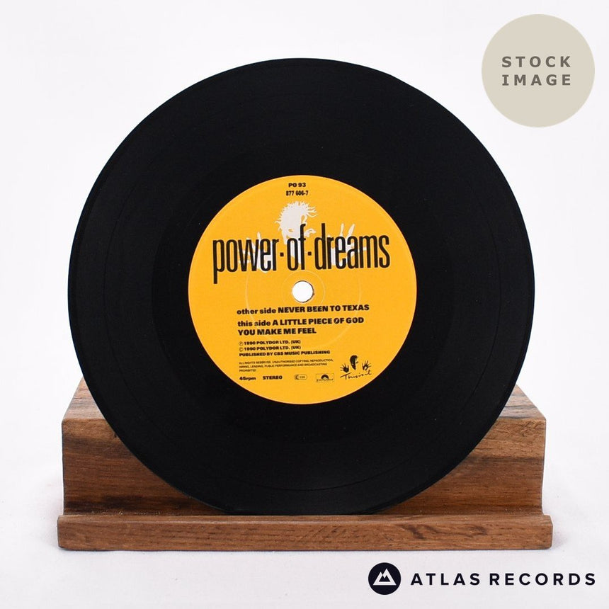 Power Of Dreams Never Been To Texas Vinyl Record - Record B Side
