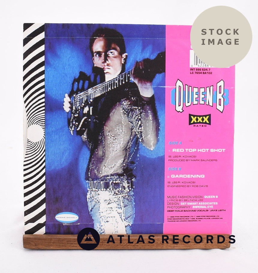 Queen B Red Top Hot Shot Vinyl Record - Reverse Of Sleeve