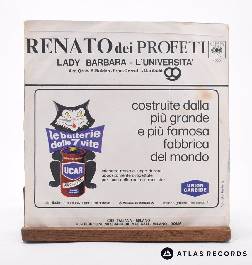 Renato Dei Profeti - Lady Barbara - 7" Vinyl Record - EX/VG+