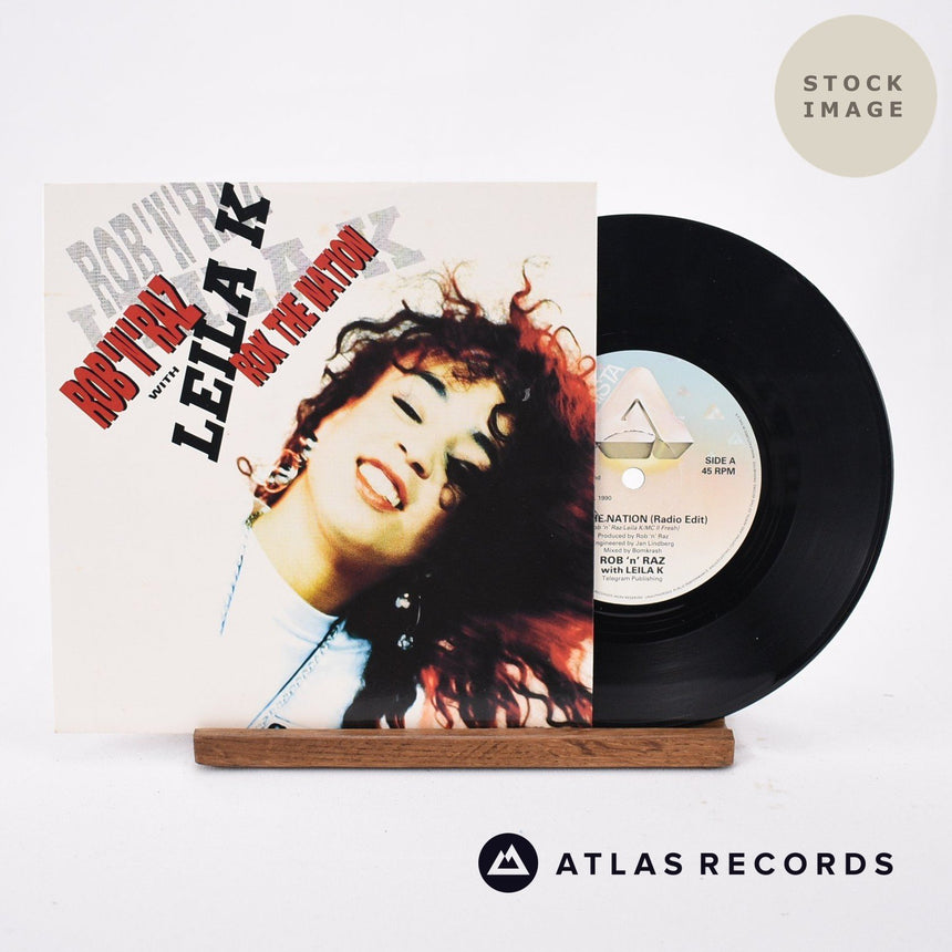 Rob 'N' Raz Rok The Nation Vinyl Record - Sleeve & Record Side-By-Side