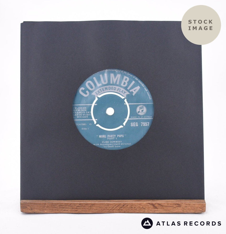 Russ Conway More Party Pops 7" Vinyl Record - Sleeve & Record Side-By-Side