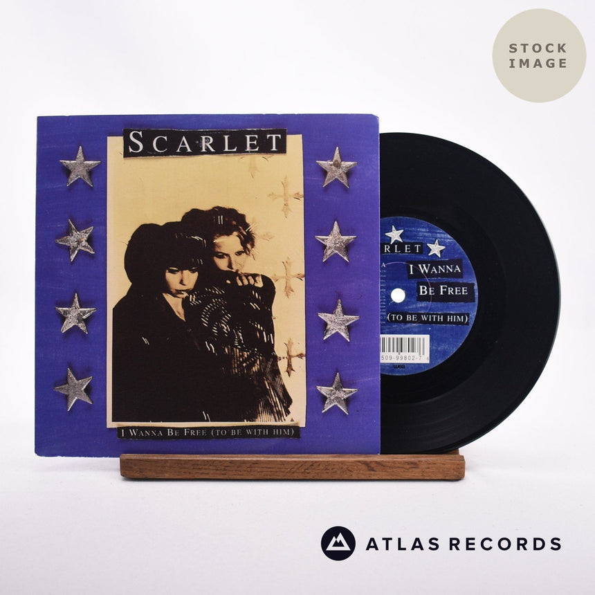 Scarlet I Wanna Be Free 7" Vinyl Record - Sleeve & Record Side-By-Side