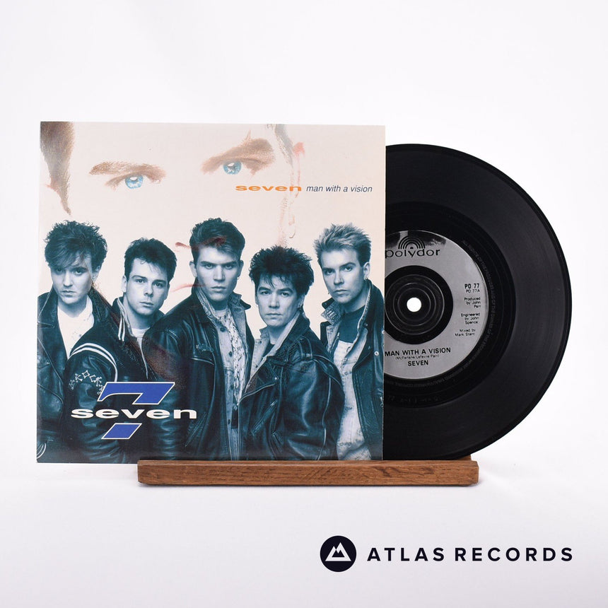 Seven Man With A Vision 7" Vinyl Record - Front Cover & Record