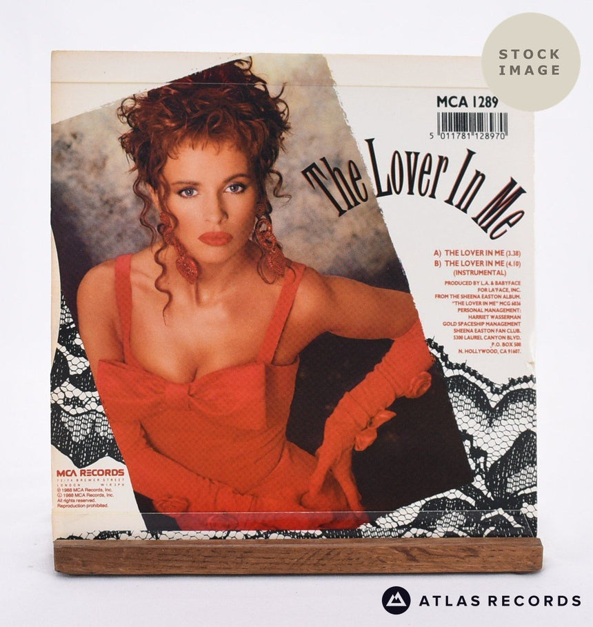 Sheena Easton The Lover In Me Vinyl Record - Reverse Of Sleeve