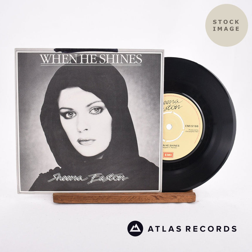 Sheena Easton When He Shines Vinyl Record - Sleeve & Record Side-By-Side