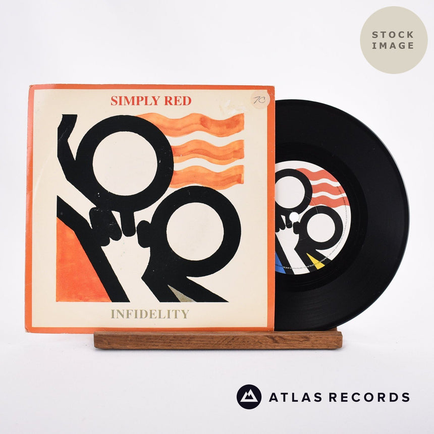 Simply Red Infidelity Vinyl Record - Sleeve & Record Side-By-Side