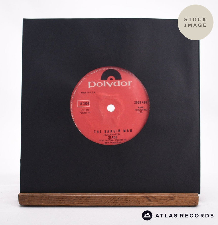 Slade The Bangin Man 7" Vinyl Record - Sleeve & Record Side-By-Side