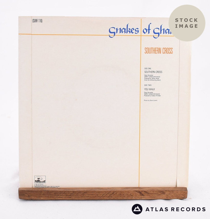 Snakes Of Shake Southern Cross Vinyl Record - Reverse Of Sleeve