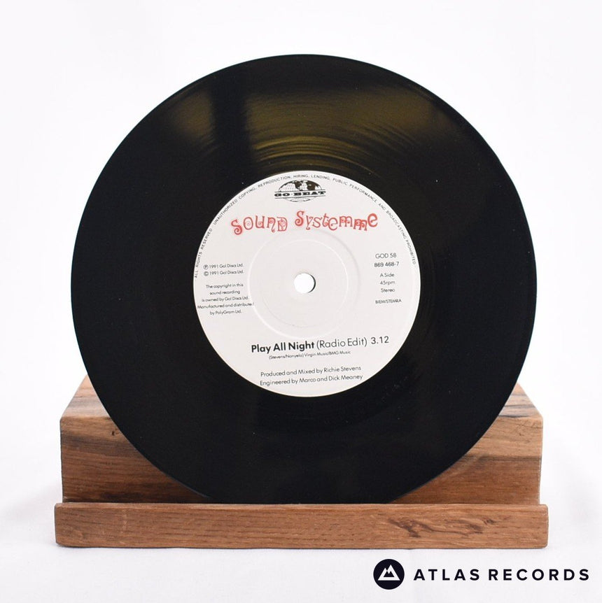 Sound Systemme - Play All Night - Release Note 7" Vinyl Record - EX/NM