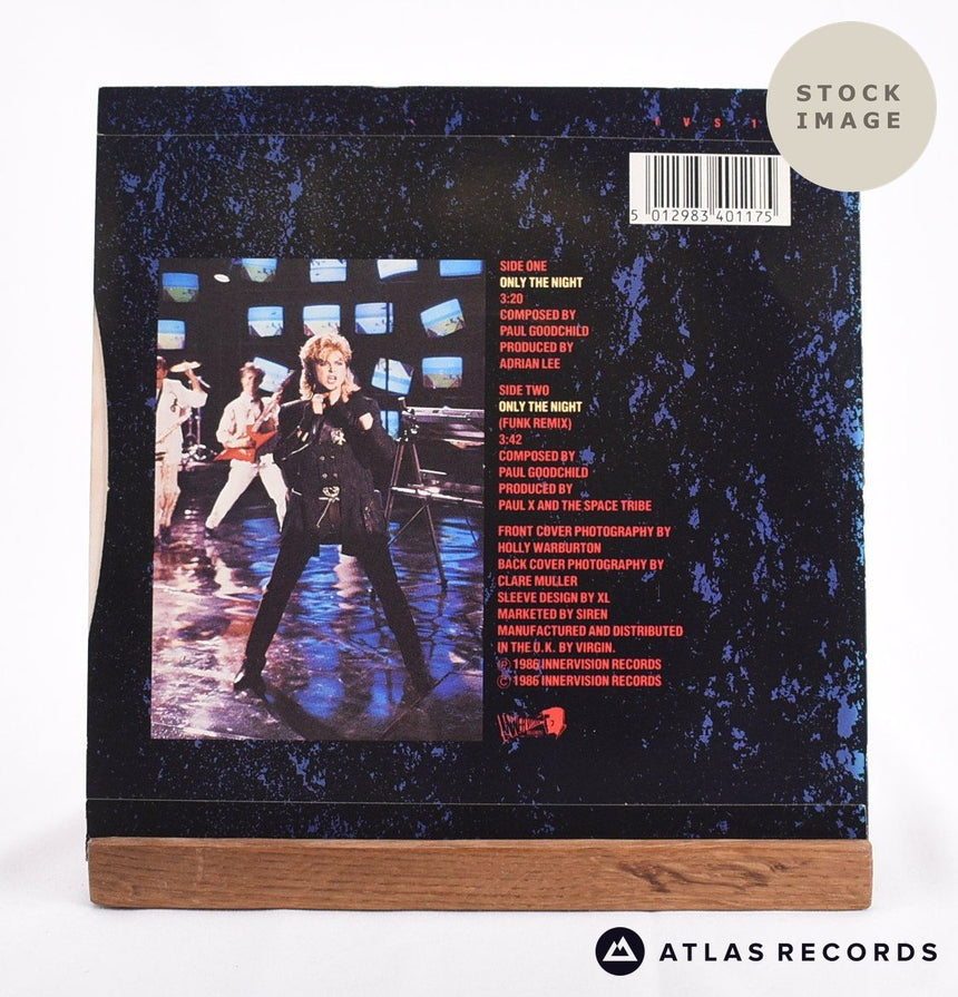 Space Monkey Only The Night Vinyl Record - Reverse Of Sleeve