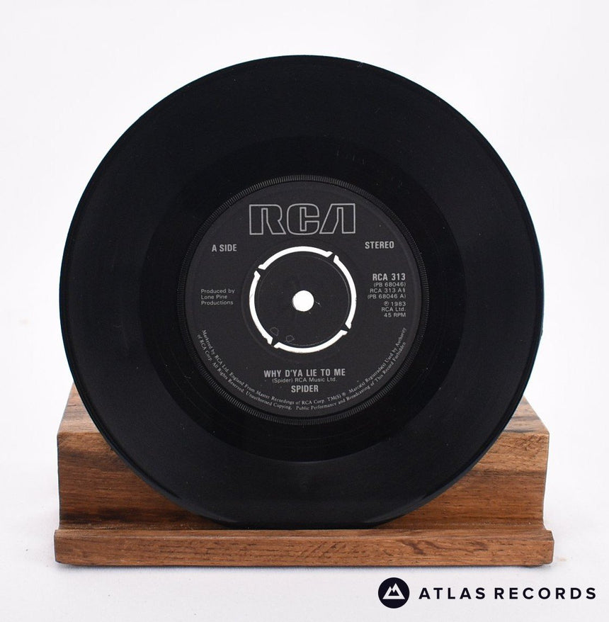 Spider - Why D'ya Lie To Me - 7" Vinyl Record - EX/VG+