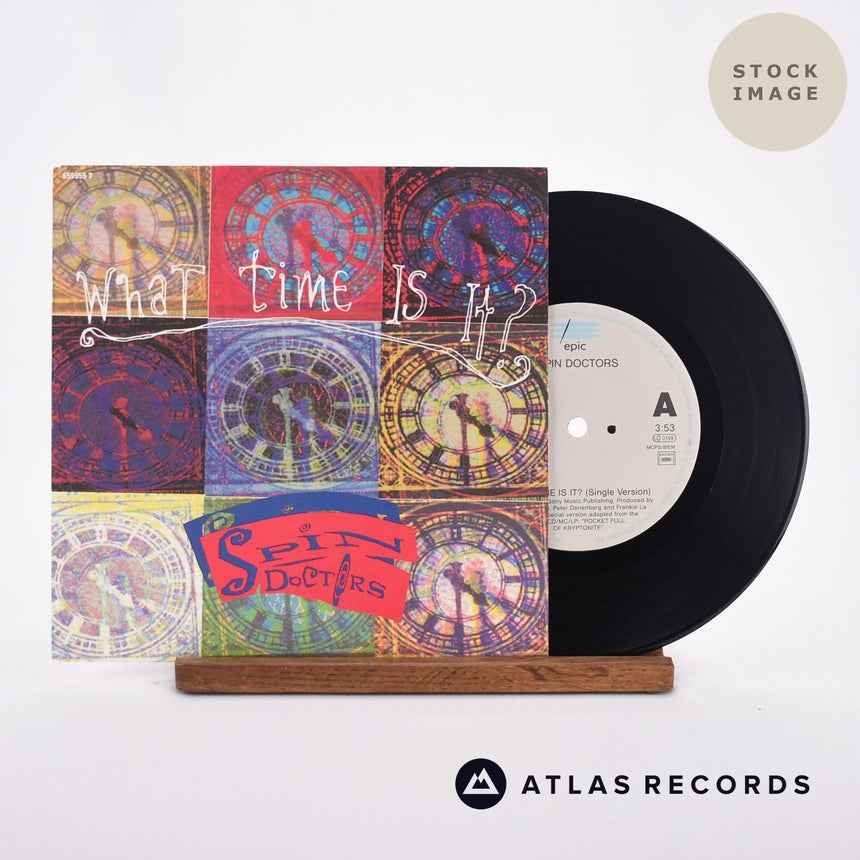 Spin Doctors What Time Is It? Vinyl Record - Sleeve & Record Side-By-Side
