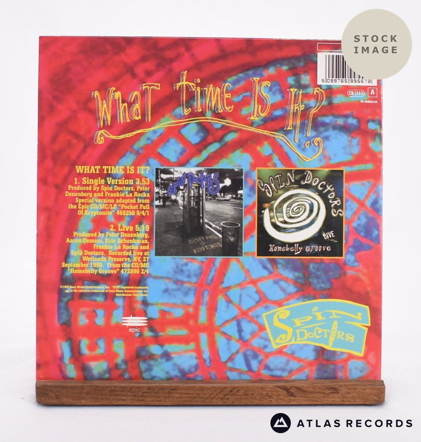 Spin Doctors What Time Is It? Vinyl Record - Reverse Of Sleeve