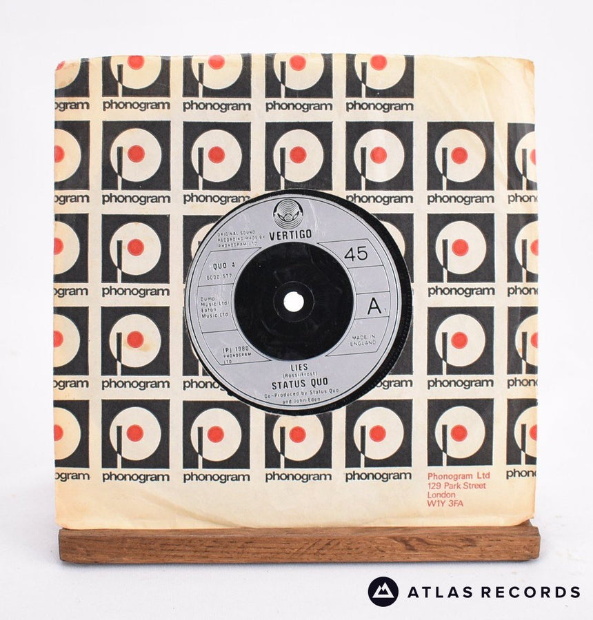 Status Quo Lies / Don't Drive My Car 7" Vinyl Record - In Sleeve