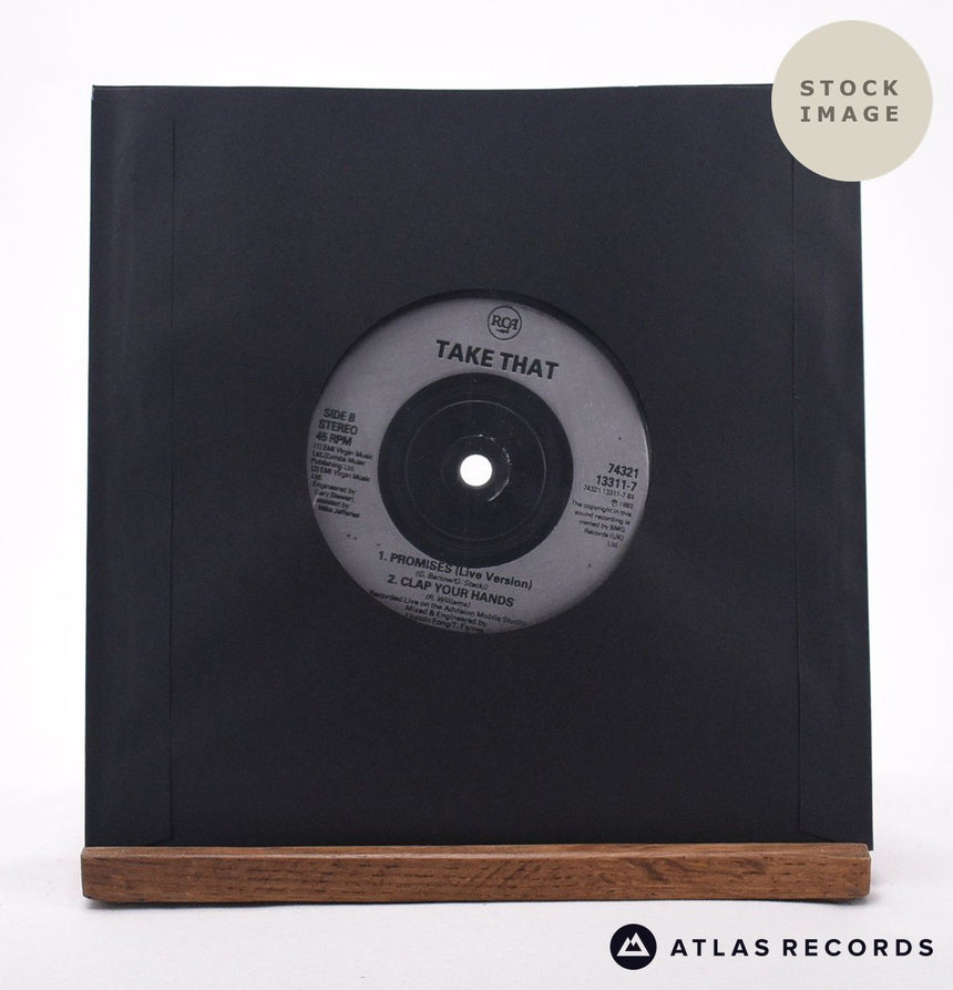 Take That Why Can't I Wake Up With You? 7" Vinyl Record - Reverse Of Sleeve