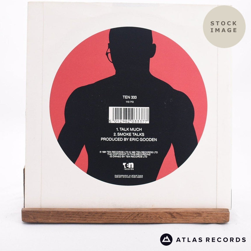 Temper Temper Talk Much 7" Vinyl Record - Reverse Of Sleeve