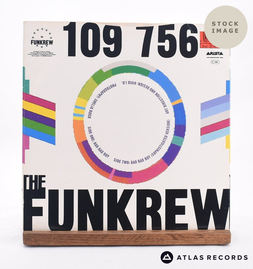 The Funkrew Bad Bad Boy 7" Vinyl Record - Reverse Of Sleeve