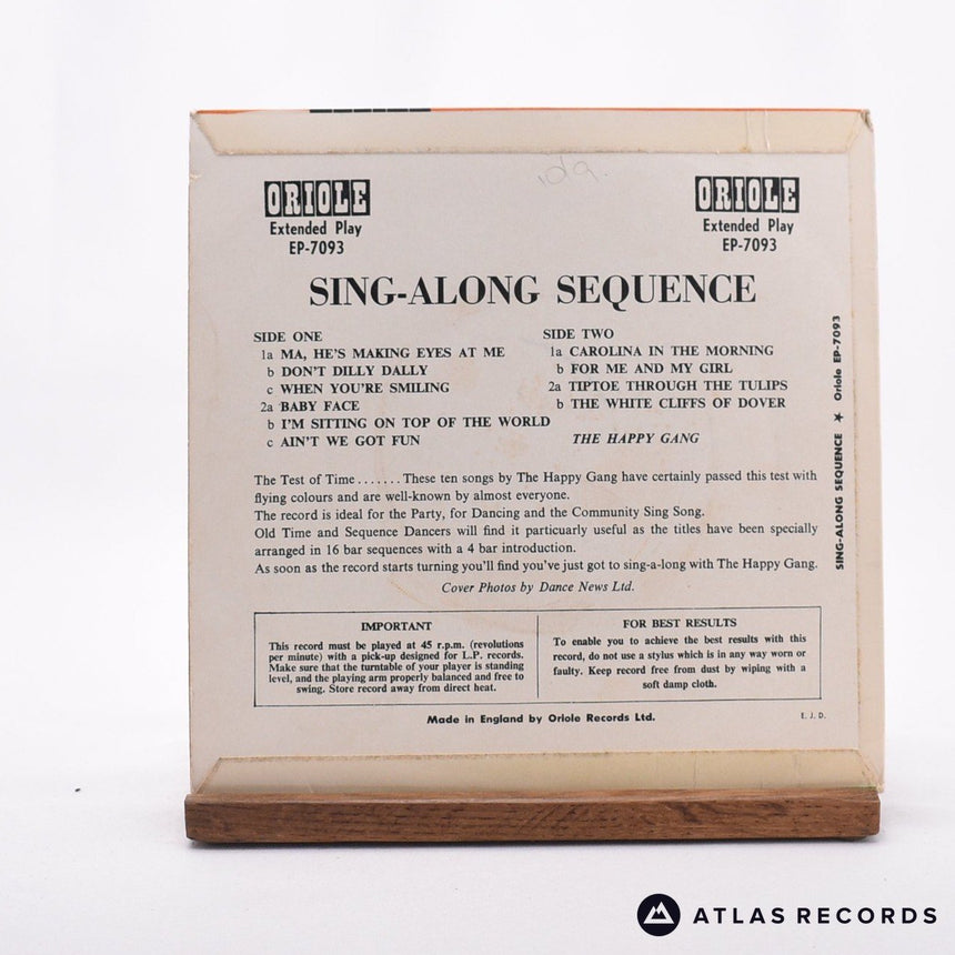 The Happy Gang - Sing-Along Sequence - 7" EP Vinyl Record - EX/VG+