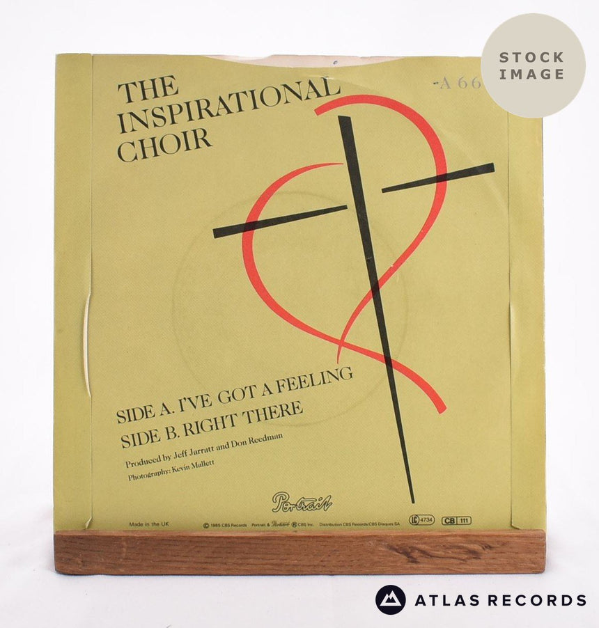The Inspirational Choir I've Got A Feeling Vinyl Record - Reverse Of Sleeve