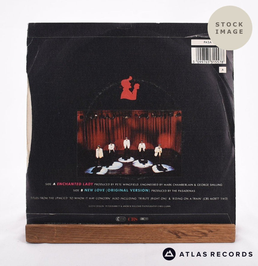 The Pasadenas Enchanted Lady Vinyl Record - Reverse Of Sleeve