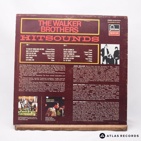 The Walker Brothers - Hitsounds - Textured Sleeve LP Vinyl Record - VG+/EX