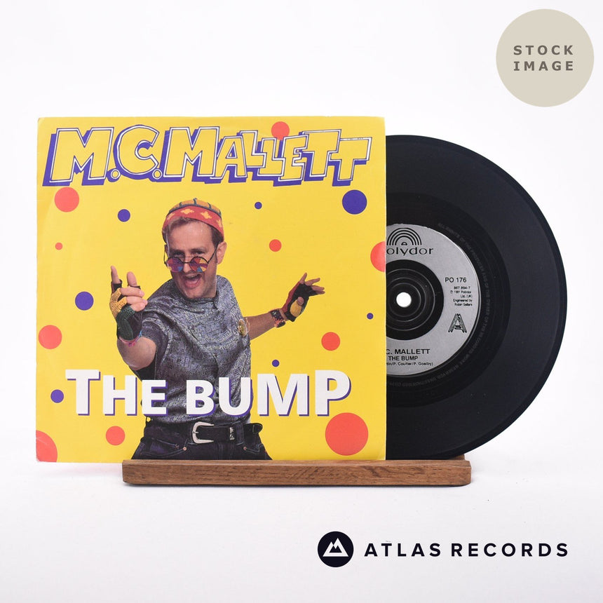 Timmy Mallett The Bump 7" Vinyl Record - Sleeve & Record Side-By-Side