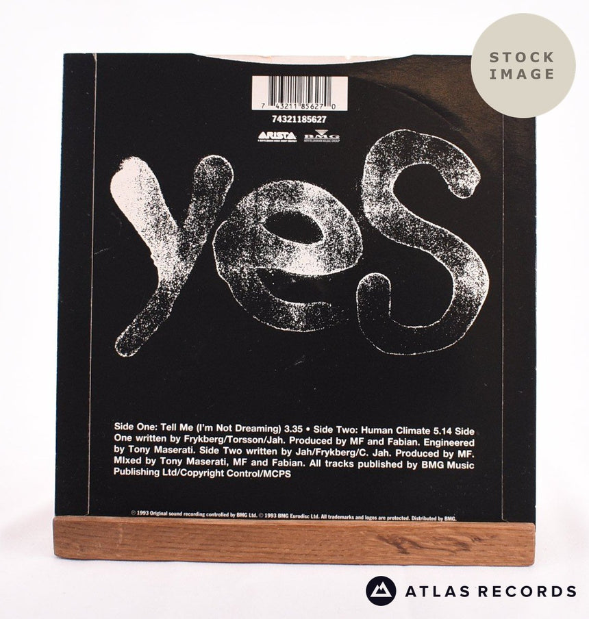 Titiyo Tell Me 1993 Vinyl Record - Reverse Of Sleeve