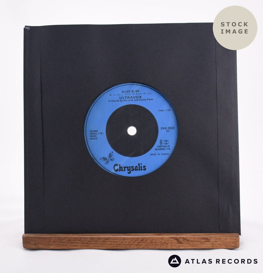 Ultravox All Stood Still 7" Vinyl Record - Reverse Of Sleeve