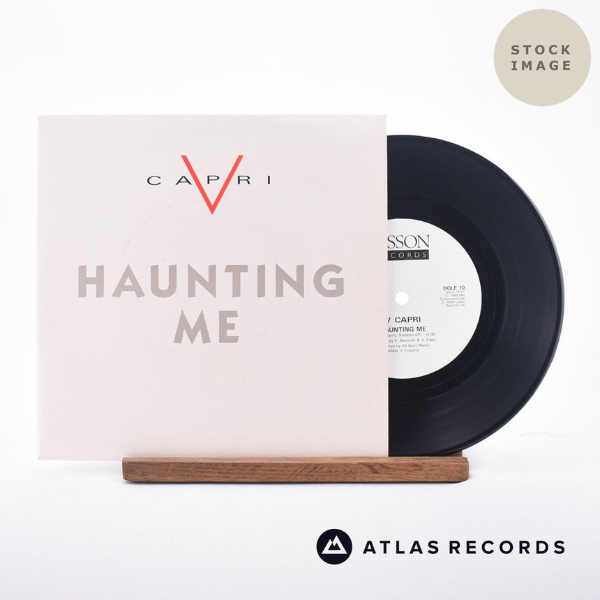 V Capri Haunting Me 7" Vinyl Record - Sleeve & Record Side-By-Side