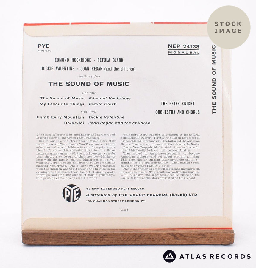 Various The Sound Of Music 7" Vinyl Record - Reverse Of Sleeve