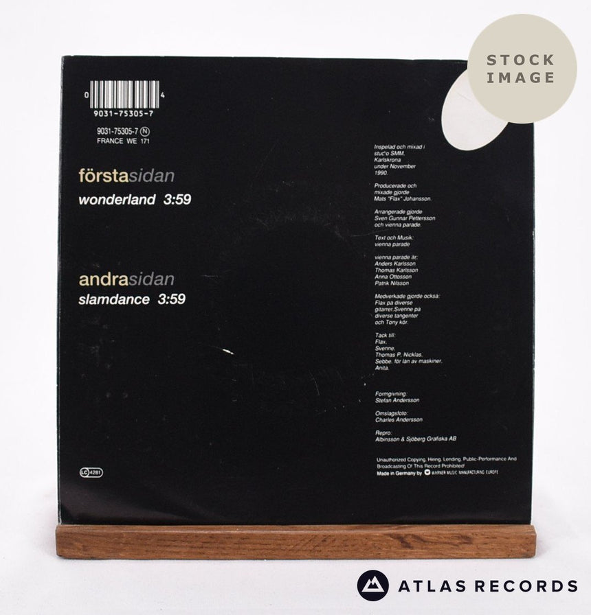 Vienna Parade Wonderland Vinyl Record - Reverse Of Sleeve