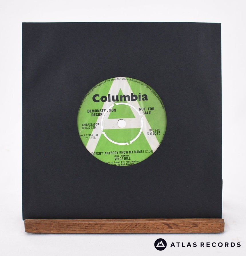 Vince Hill Doesn't Anybody Know My Name? 7" Vinyl Record - In Sleeve