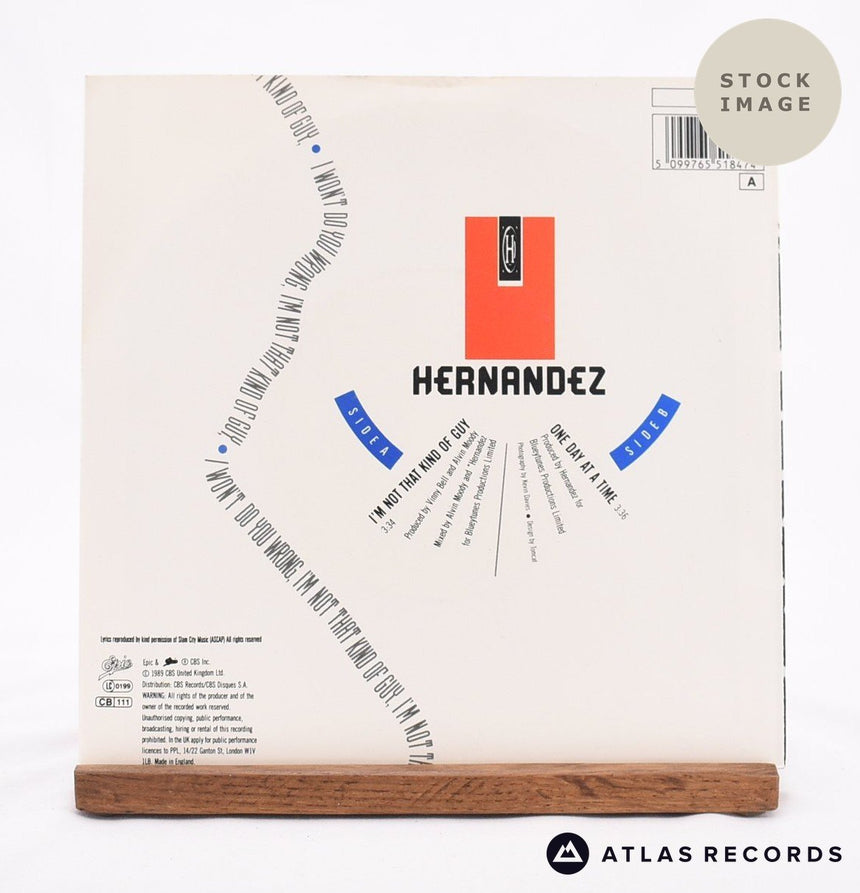 Wayne Hernandez I'm Not That Kind Of Guy Vinyl Record - Reverse Of Sleeve