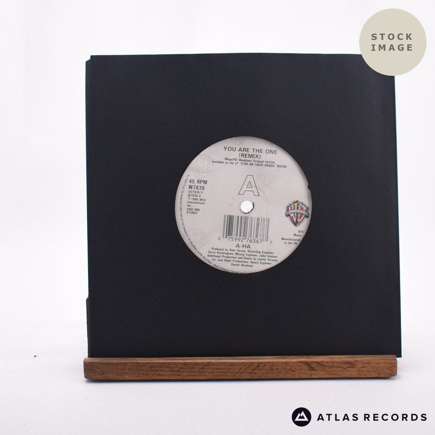 a-ha You Are The One 7" Vinyl Record - Sleeve & Record Side-By-Side