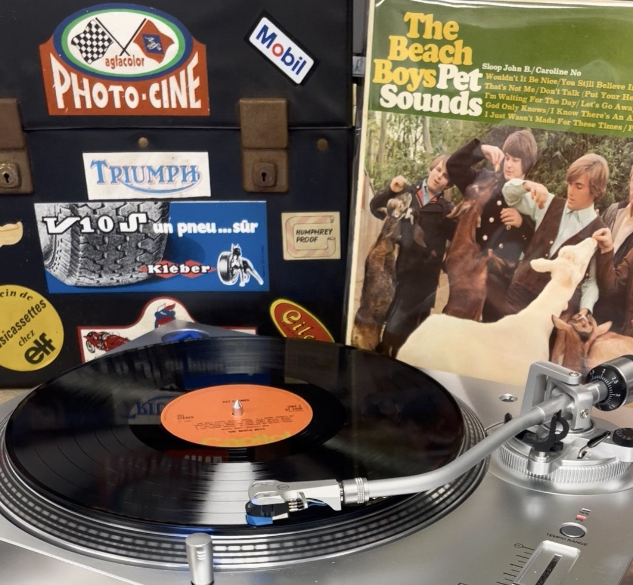 The Beach Boys - Pet Sounds LP on a turntable