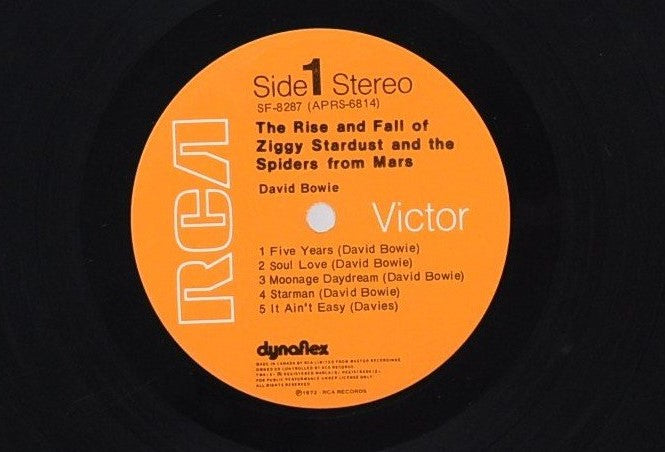 A close up of a Dynaflex record label