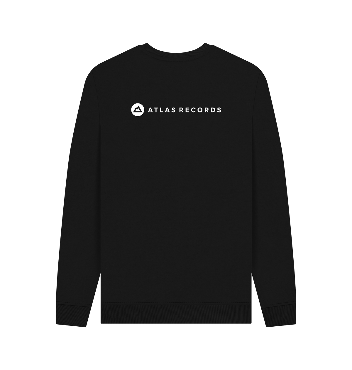 Black Printed Sweater Back